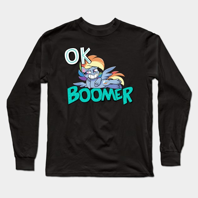 OK Boomer Long Sleeve T-Shirt by Baja Gryphon